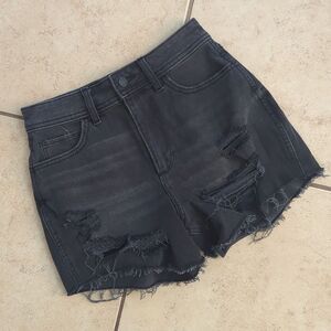 Hollister Curvy High-Rise Vintage Short 4" Black - Size 24